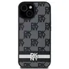 Dkny Coque pour Galaxy S24 Ultra Elégante avec Motifs à Carreaux et à Rayures Noir