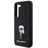Karl Lagerfeld Coque pour Samsung Galaxy S23 - Silicone (KLHCHCS23SSMHMHKKNPK) - Ikonik Metal Pin
