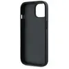 Karl Lagerfeld Diagonal Quilted Script - Coque pour iPhone 15 Plus / 14 Plus (Noir)