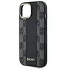 DKNY Coque pour iPhone 15 Compatible MagSafe Motif à Carreaux Ultra-Chic Noir