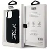 Étui Karl Lagerfeld Silicone Metal Script Logo do iPhone 15 noir - Neu...
