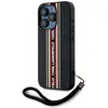 Etui Karl Lagerfeld Saffiano Athleisure Stripes Cord Do Iphone 15 Pro Czarno-Czerwony