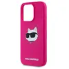 Tête de Choupette en Silicone MagSafe - Coque iPhone 15 Pro (Rose)