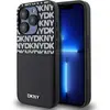 DKNY Coque Arrière pour iPhone 15 Pro avec une Pochette pour Cartes Noir