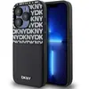 DKNY Coque Arrière pour iPhone 15 Pro Max avec une Pochette pour Cartes Noir