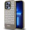 DKNY Coque de Protection pour iPhone 13 Pro Max à Bande Inférieure MagSafe Marron