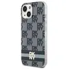 Dkny Coque De Téléphone Dkhmp15mhcptsk Iphone 15 Plus14 Plus 6.7 Iml Checke Mono Pattern&printed Stripes