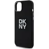 DKNY Liquid Silicone Metal Logo - Coque pour iPhone 15 / 14 / 13 (noir)