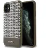 DKNY Coque de Protection pour iPhone 11 à Bande Inférieure MagSafe Marron