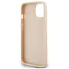 Étui DKNY pour iPhone 15 Plus 6.7 rose étui rigide Leather Checkered Mono Pattern & Printed Stripes - Neuf