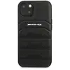Coque Pour iPhone 13 Mini AMG En Cuir avec Logo Mercedes Au Dos Noir