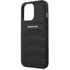 Sourcing origine etui amg cuir debossed lines amhcp13lgsebk pour iphone 13 pro noir