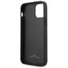 BMW BMHCP12LRSWPK Étui en Cuir perforé pour iPhone 12 Pro Max 6,7" Noir