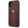 BMW BMHCN61RSPPR Coque de Protection en Cuir pour iPhone 11 6,1" Rouge