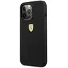 Ferrari Coque en silicone pour iPhone 13 Pro Noir On Track avec logo en métal