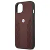 Bmw etui bmhcp13mrsppr iphone 13 6,1 czerwony/rouge coque dur cuir curve perforate