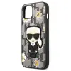 Karl Lagerfeld Iconic Karl Flower - Coque pour iPhone 13 (Gris)