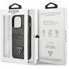GUESS 4G Coque Rigide Double Carte Triangulaire pour iPhone 13 Pro Noir