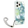 Guess Flower Cord - Coque pour iPhone 13 Pro Max (Vert) - 3666339040505
