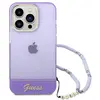 Guess Coque arrière en TPU pour iPhone 14 Pro Max - Violet transparent