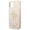 Guess Coque de Protection avec Logo en métal PU 4G pour iPhone 14 Rose