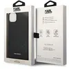 Coque pour iPhone 14 Plus Finition Cuir Saffiano Bords Rehaussés Noir
