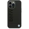 BMW Coque portefeuille arrière en cuir PU pour iPhone 14 Pro Max - noir
