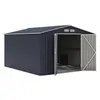 Abri De Jardin En Métal 8,84 M² - 277 X 319 X 202 Cm - Kit D'ancrage I...