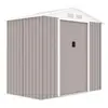 Abri De Jardin En Métal 2,71 M² - 213 X 127 X 195 Cm - Kit D'ancrage I...