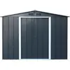 Duramax Abri de jardin en métal 4 77 m2 Kit d ancrage inclus anthracite Gris
