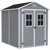 Keter - Abri de jardin 4,4 m² avec plancher en résine Premium 86 Gris