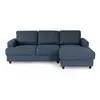 M24 Canapé D'angle Droit 4 Places - Tissu Bleu - Contemporain - L 215 X P 140 H 86 Cm - Paul