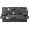 MARKET24 Banquette Clic Clac 3 Places - Tissu Bikini Gris - Style Cont...