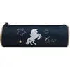 Trousse ronde CYBEL Licorne marine et dorée