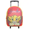 BAGTROTTER Sac à dos à roulettes 31 cm Disney Le Roi Lion Simba Rouge