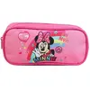 BAGTROTTER Trousse scolaire rectangulaire Disney Minnie Rose Arc en ci...