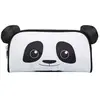 BAGTROTTER Trousse scolaire rectangulaire Kids Noire Panda