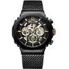 Montre Homme Montignac - MOW1205 Bracelet Acier Noir