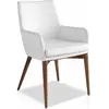 ReCollection Fauteuil Simili Blanc H. assise 48 cm