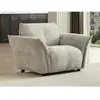 Vente-Unique Fauteuil en tissu chiné beige NAPIZO