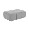 Vente-Unique Pouf en tissu texturé gris clair APOLIU