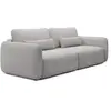 VENTE-UNIQUE Canapé 3 places convertible en tissu texturé gris clair VOPOZA