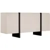 VENTE-UNIQUE Buffet avec 4 portes en MDF - Beige et Noir - LUVONIA