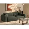 VENTE-UNIQUE Canapé 4 places convertible express en tissu texturé vert POGNIA