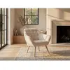 Vente-unique Fauteuil en tissu beige CASERTA