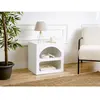 VENTE-UNIQUE Lot de 2 tables de chevet avec rangements - Blanc - LUELA