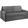 Vente-Unique Canapé convertible velours 3 places gris anthracite}