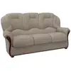 Vente-Unique Canapé 3 places 100% cuir de buffle taupe DAPHNE