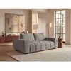 Vente-Unique Canapé 3 places en tissu gris BERENIA