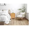 Lot de 2 tables de chevet 2 tiroirs - Bois de mindi - Naturel - PILABO
